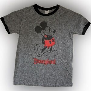 Disney Parks Classic Mickey Mouse Disneyland Ringer T-Shirt Kids Size 5/6